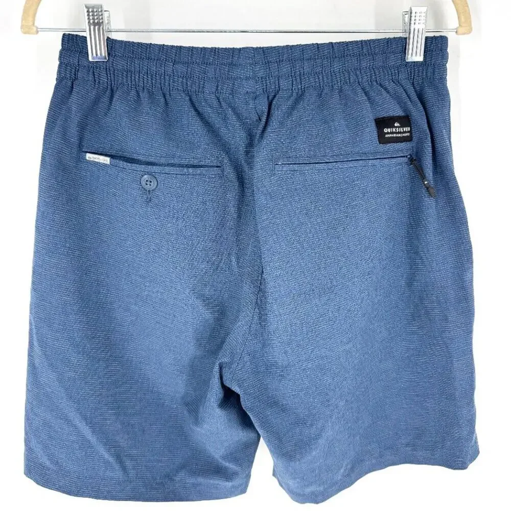Quiksilver Water Repellent Amphibian Board Shorts‎ Blue Size Men's Small